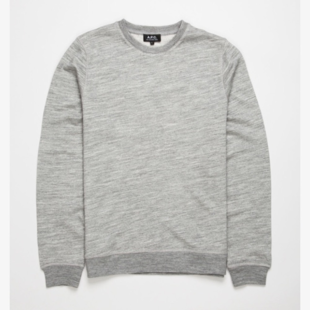 A.P.C. Gray Army Sweatshirt Sz Medium